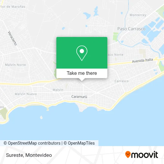 Sureste map