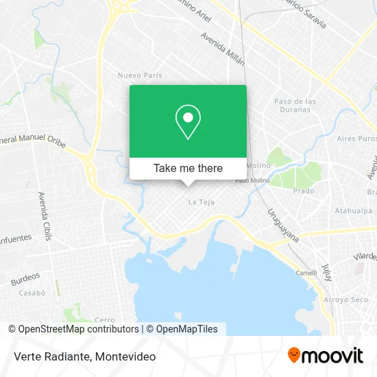 Verte Radiante map