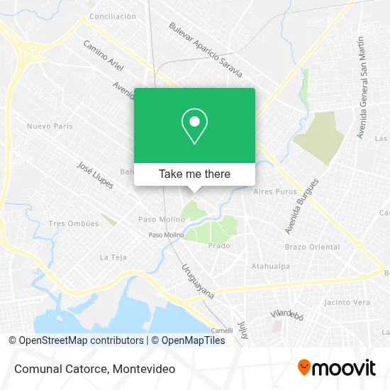Comunal Catorce map