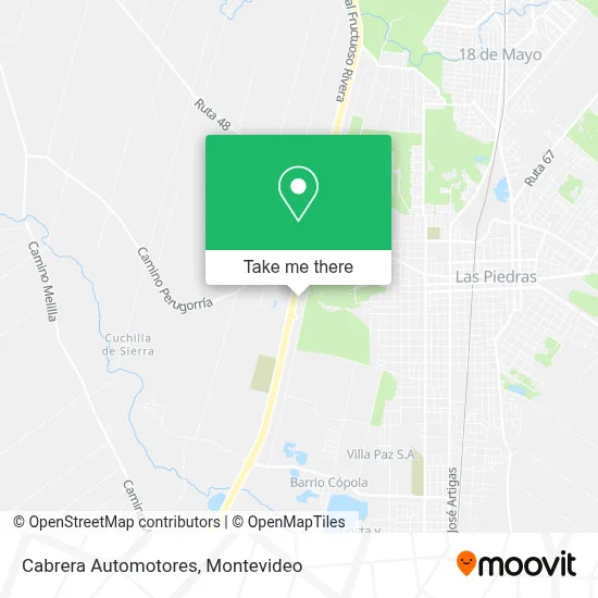 Cabrera Automotores map