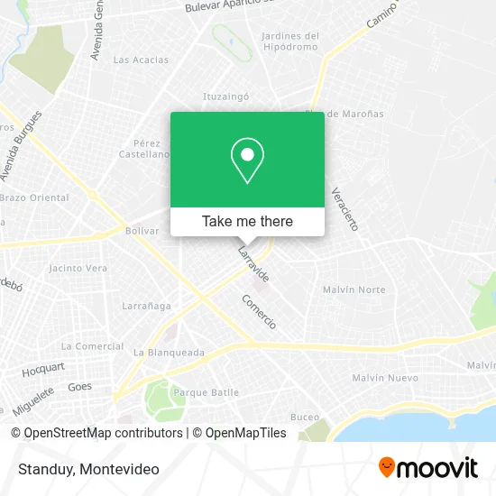 Standuy map