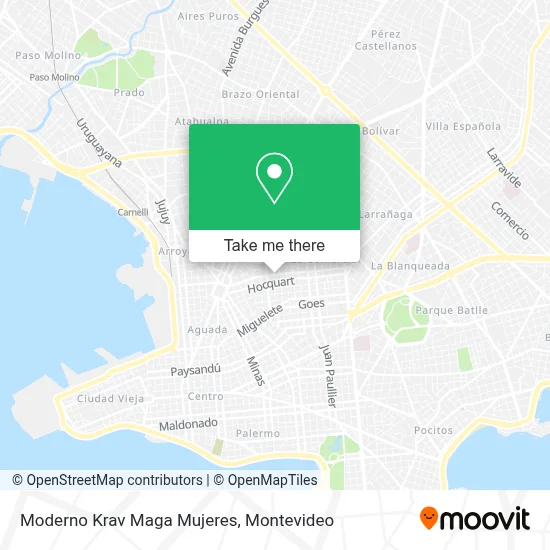 Moderno Krav Maga Mujeres map