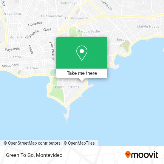 Green To Go map