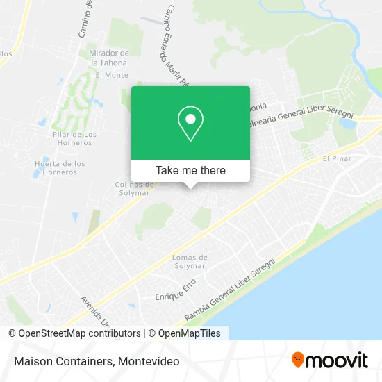 Maison Containers map