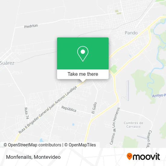 Monfenails map