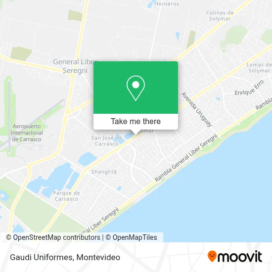 Gaudi Uniformes map