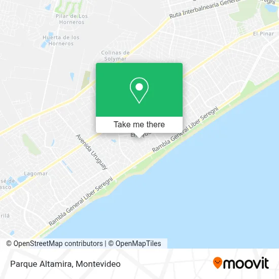 Parque Altamira map