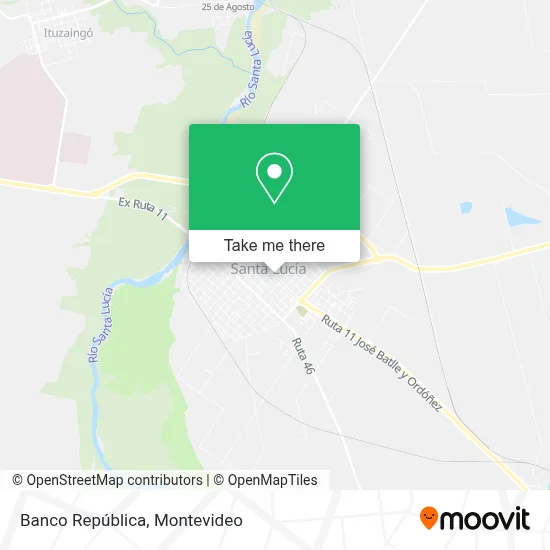 Banco República map