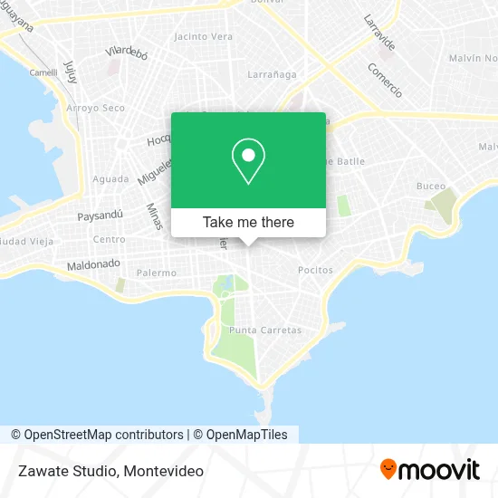 Zawate Studio map
