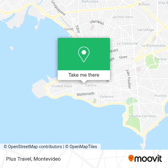 Plus Travel map