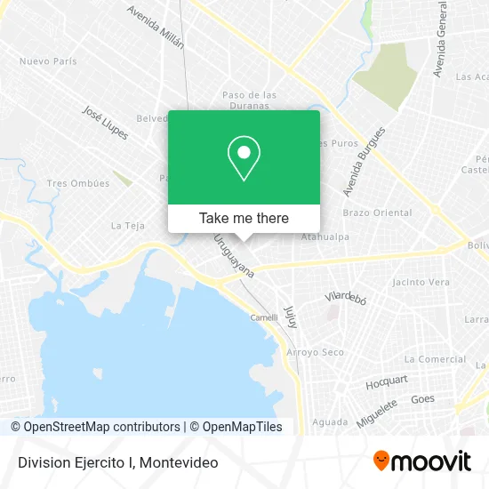 Division Ejercito I map
