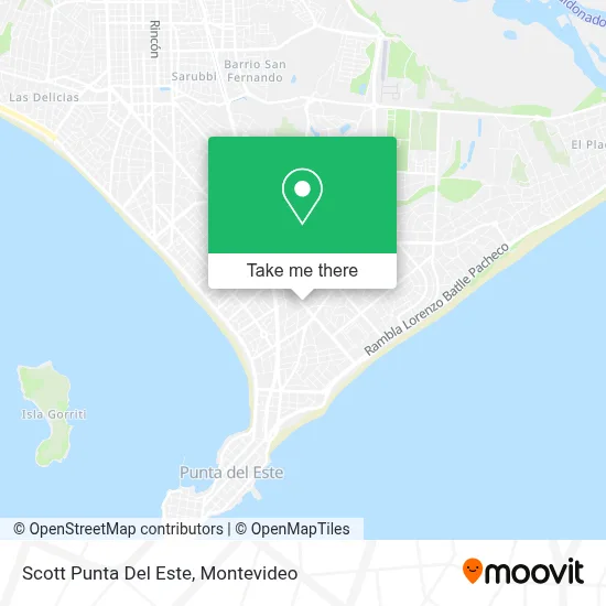 Scott Punta Del Este map