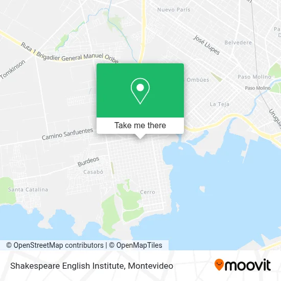 Shakespeare English Institute map