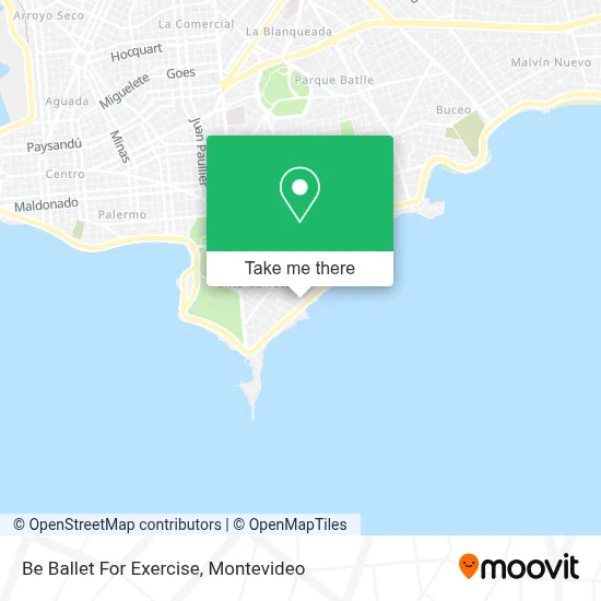 Be Ballet For Exercise map