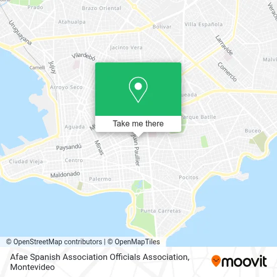 Afae Spanish Association Officials Association map