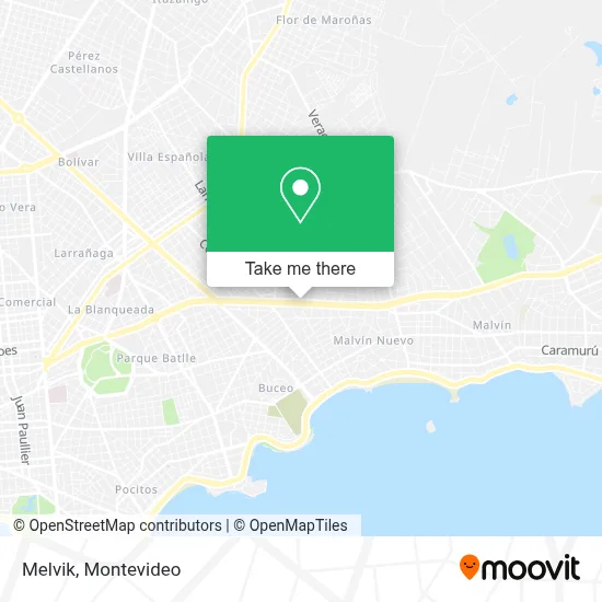 Melvik map