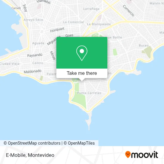 E-Mobile map