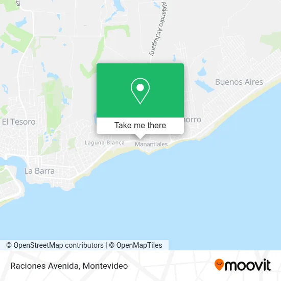 Raciones Avenida map