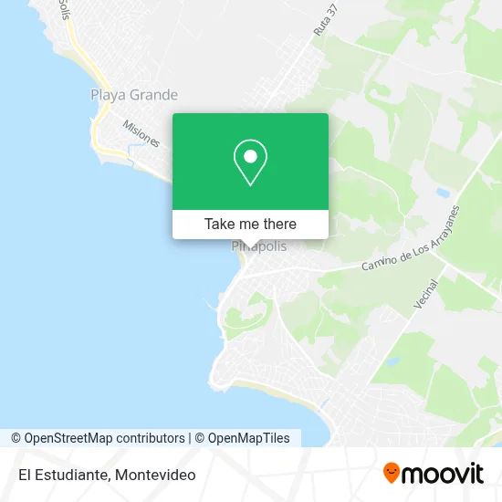 El Estudiante map