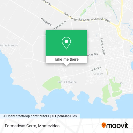 Formativas Cerro map