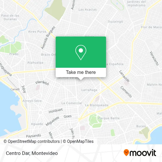 Centro Dar map