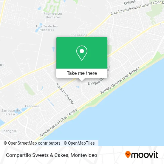 Compartilo Sweets & Cakes map
