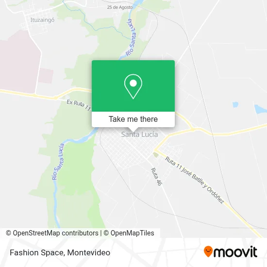 Spazio Moda map