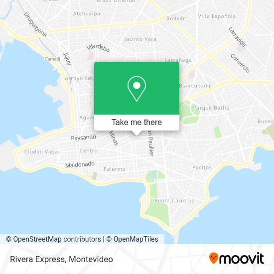 Rivera Express map