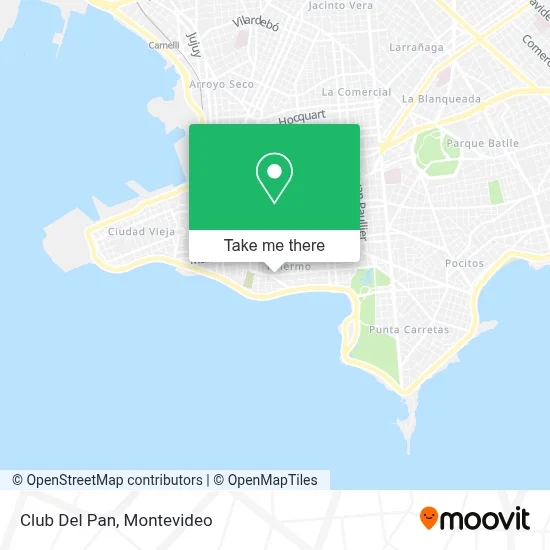 Club Del Pan map