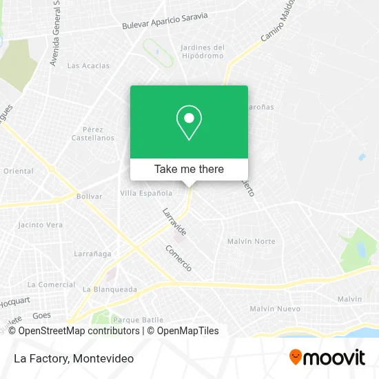 La Factory map
