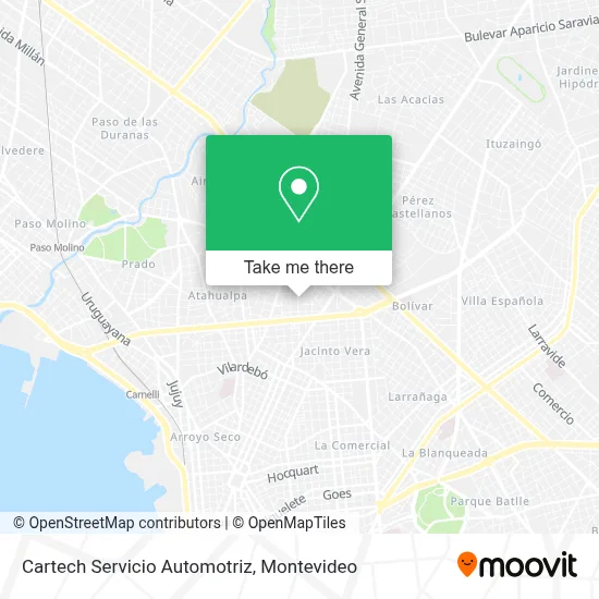 Cartech Servicio Automotriz map