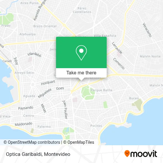 Optica Garibaldi map