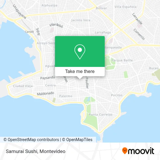 Samurai Sushi map