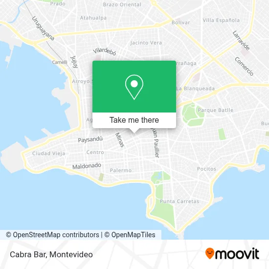 Cabra Bar map