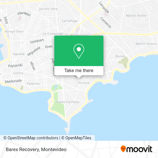 Barex Recovery map