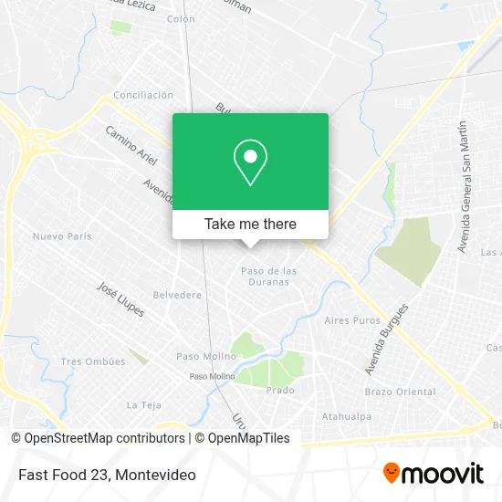 Fast Food 23 map