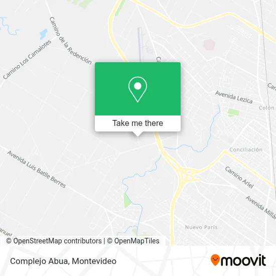 Complejo Abua map