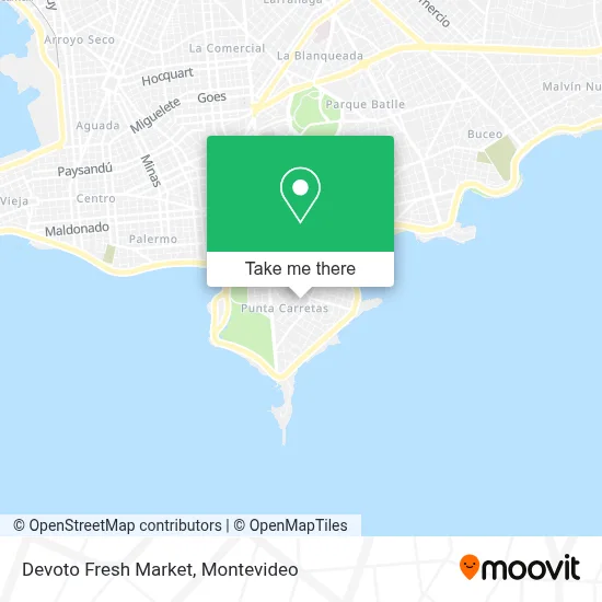 Devoto Fresh Market map