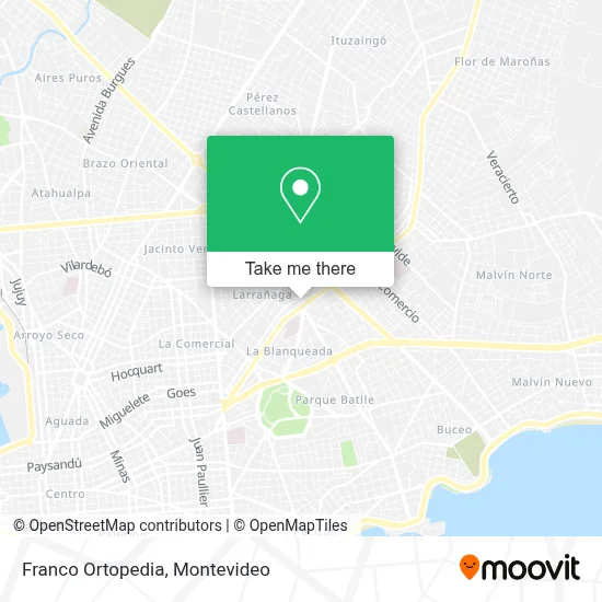Franco Ortopedia map