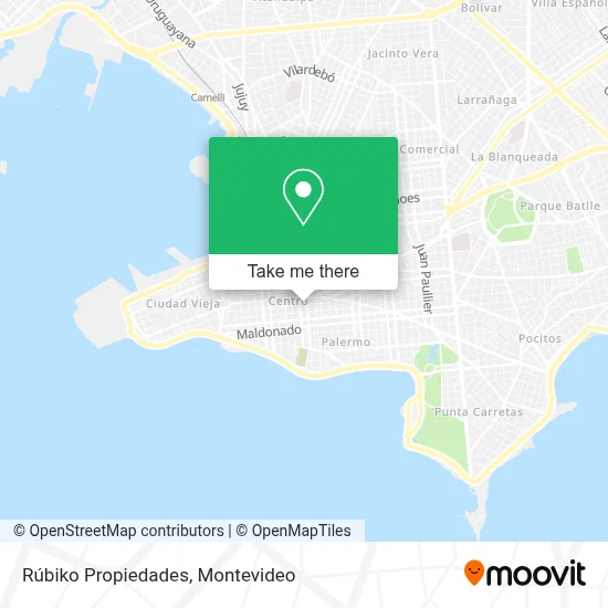 Rúbiko Propiedades map