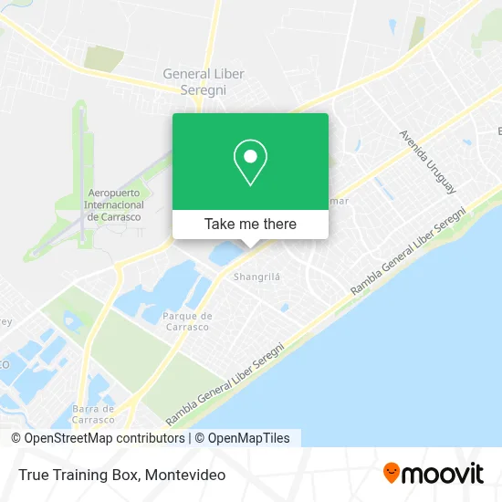 True Training Box map