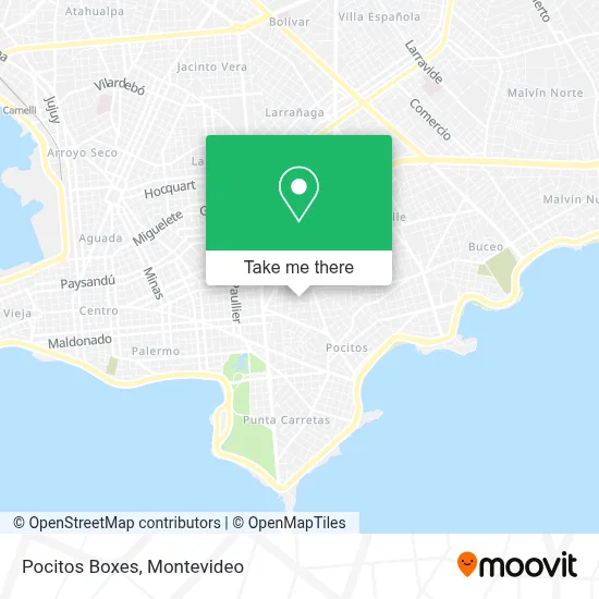 Pocitos Boxes map
