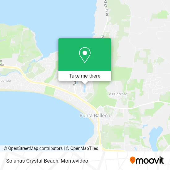 Solanas Crystal Beach map