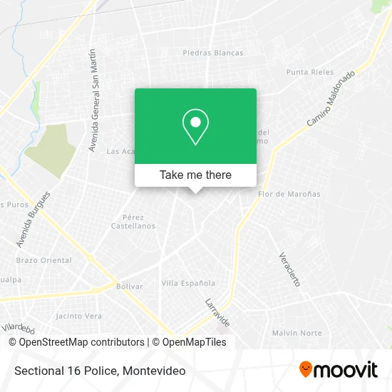 Sectional 16 Police map
