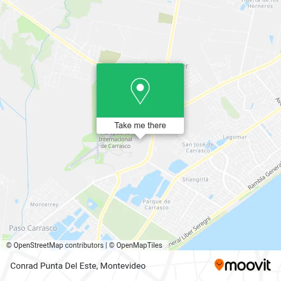 Conrad Punta Del Este map