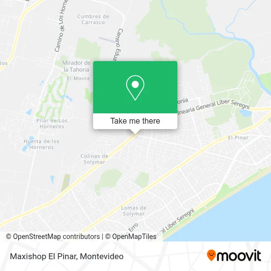 Maxishop El Pinar map