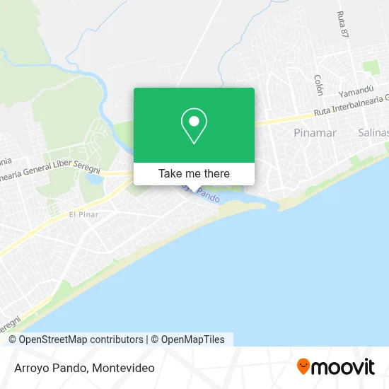 Arroyo Pando map