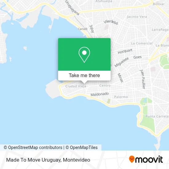 Made To Move Uruguay map