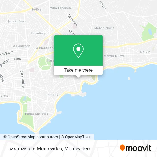 Toastmasters Montevideo map