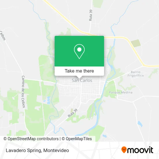 Lavadero Spring map